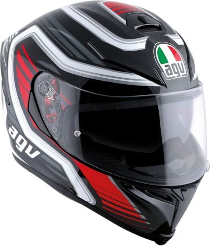 ☆AGV S-4 size/M Agv S4 Plain Helmet Black ⁄ Silver - Black ⁄ Silver Mat